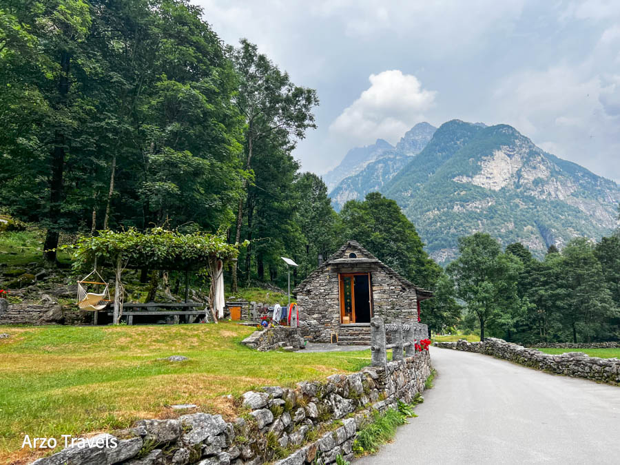 Sonogno Village in Ticino, Valle Verzasca