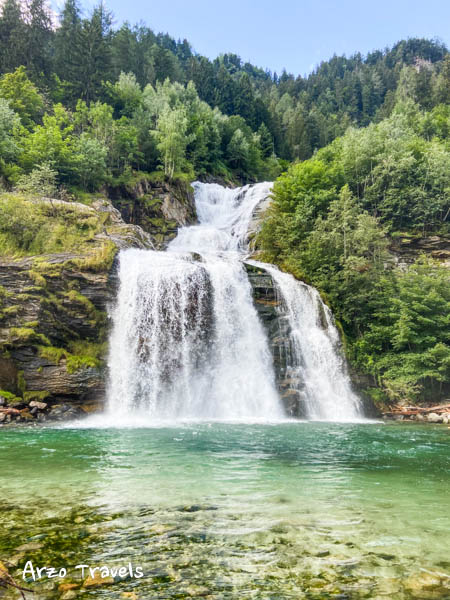 Faido is one of the most beautiful waterfalls in Switzerland