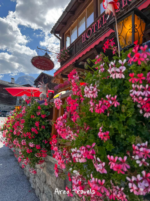 Restaurants at Grimentz in Switzerland