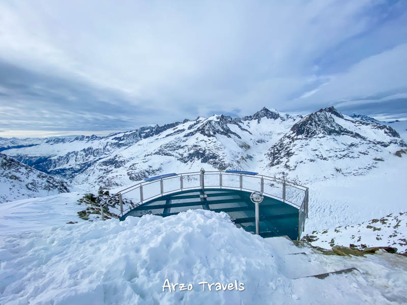 Aletsch Glacier Eggishorn viewping platform