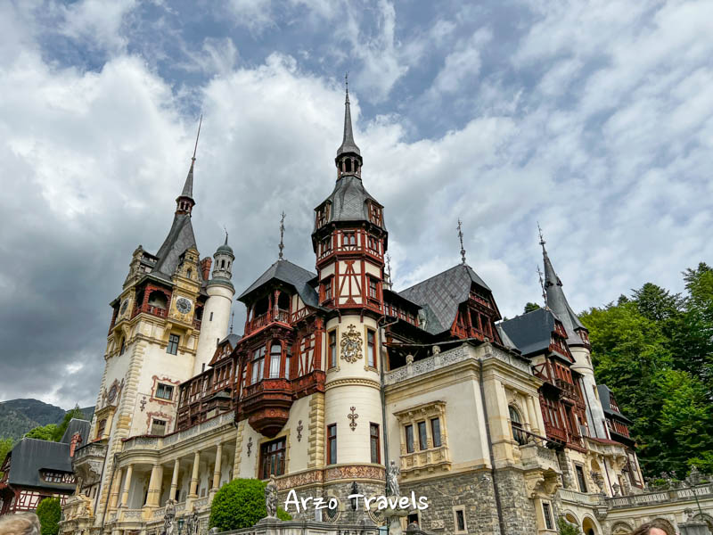 Fairy tale Peles Castle in Transylvania