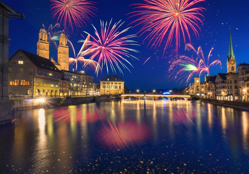 New Years Eve in zurich, public holiday