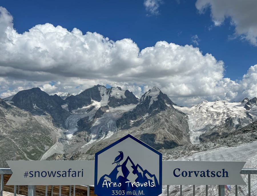 Corvatsch mountain at 3300 meters