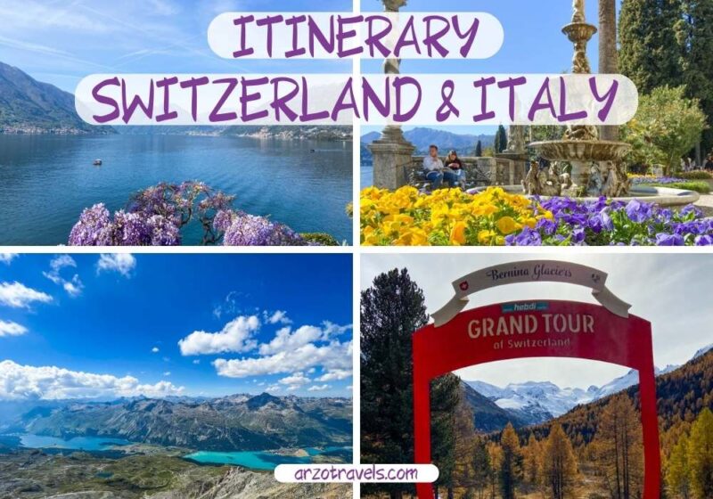 travel itinerary switzerland and italy