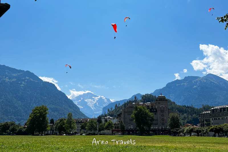 Paragliding in Interlaken, Switzerland Harder Kulm
