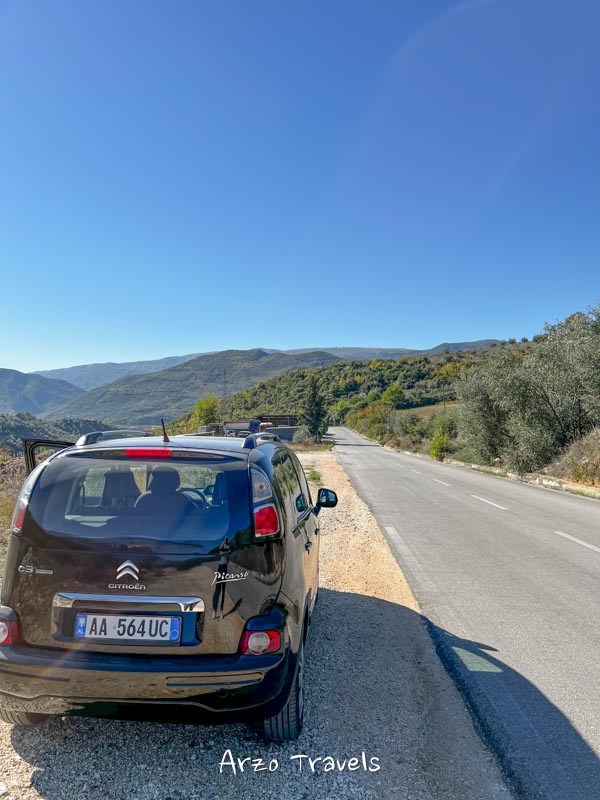 Albania road trip with a rental car