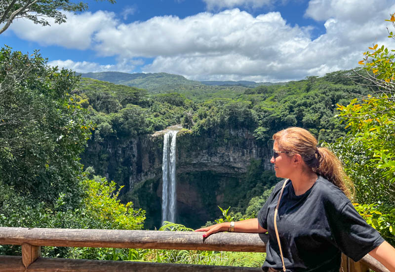 Chamarel Waterfall on Mauritius island