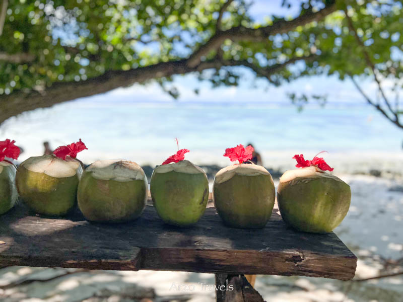 Coconut drinks Seychelles, Arzo Travels